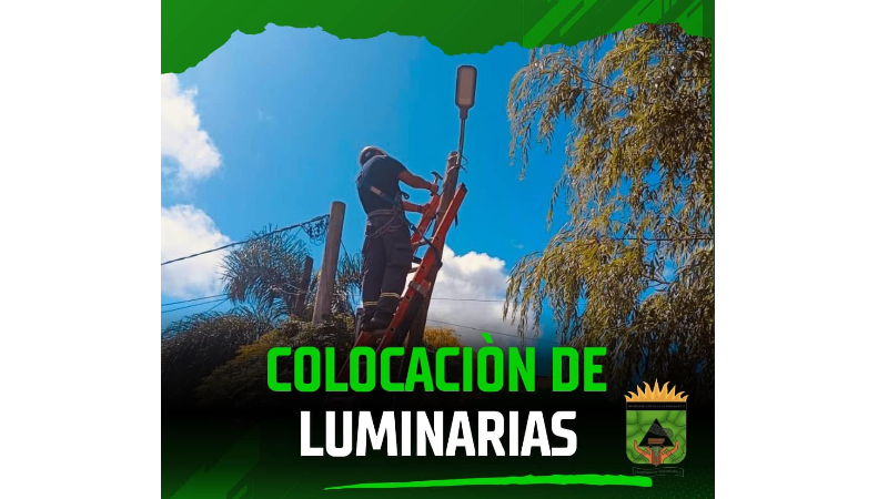 SE REALIZO LA COLOCACION DE NUEVAS LUMINARIAS